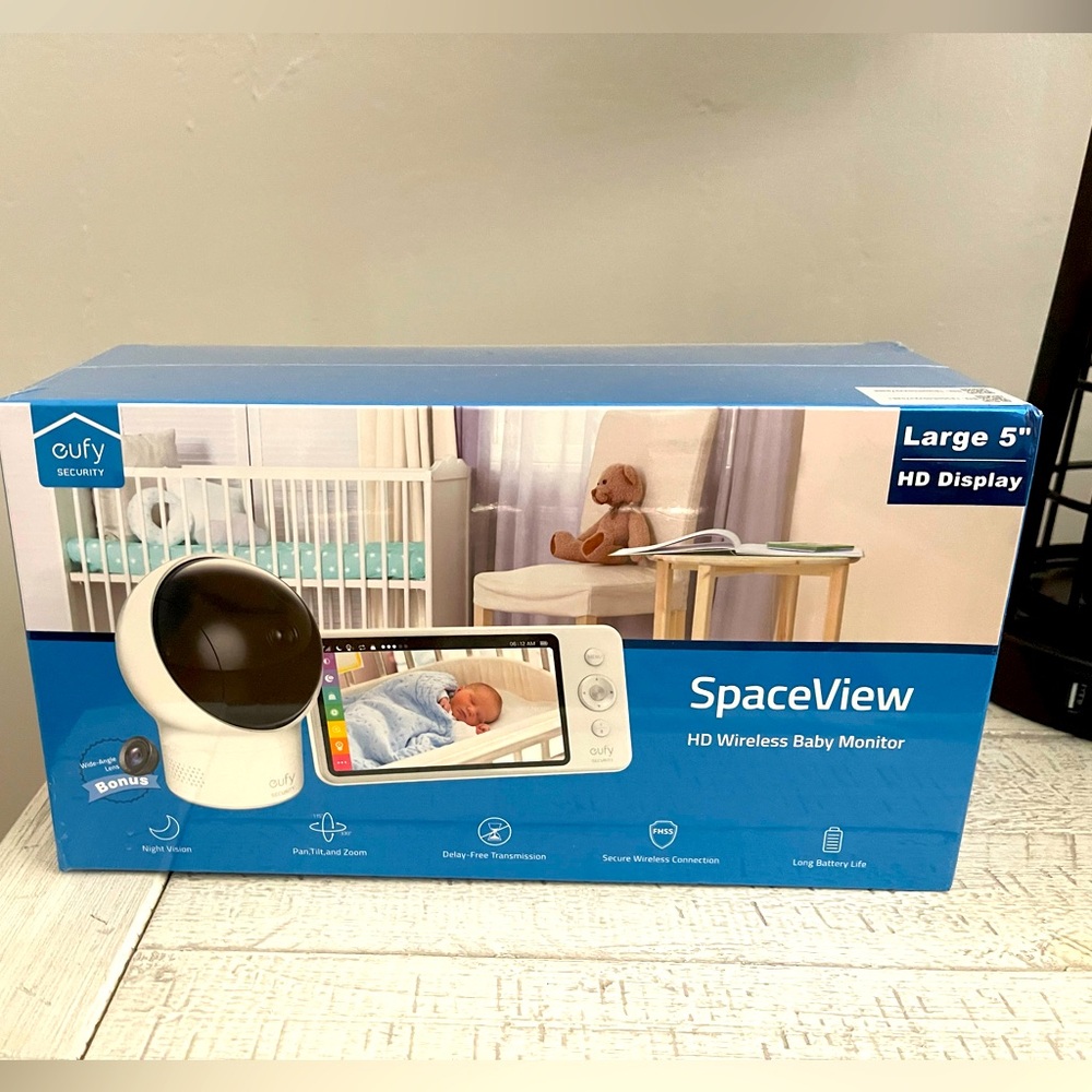 Eufy Baby Monitor 5” display. Brand new in the plastic wrapped box.l. Asking $75